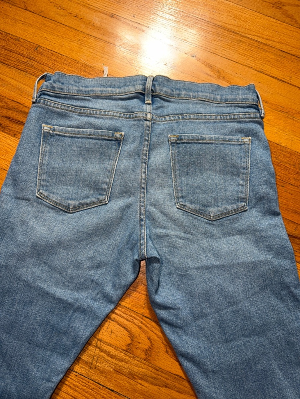 Frame Denim Light Blue Cropped High-Rise Slim Jeans - Picture 7 of 7